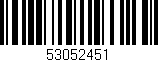 Código de barras (EAN, GTIN, SKU, ISBN): '53052451'