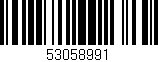 Código de barras (EAN, GTIN, SKU, ISBN): '53058991'
