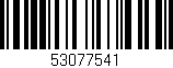 Código de barras (EAN, GTIN, SKU, ISBN): '53077541'