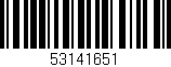 Código de barras (EAN, GTIN, SKU, ISBN): '53141651'