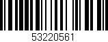 Código de barras (EAN, GTIN, SKU, ISBN): '53220561'