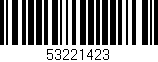 Código de barras (EAN, GTIN, SKU, ISBN): '53221423'