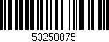 Código de barras (EAN, GTIN, SKU, ISBN): '53250075'