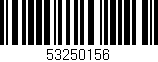 Código de barras (EAN, GTIN, SKU, ISBN): '53250156'