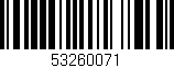 Código de barras (EAN, GTIN, SKU, ISBN): '53260071'
