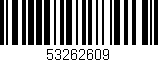 Código de barras (EAN, GTIN, SKU, ISBN): '53262609'