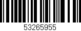 Código de barras (EAN, GTIN, SKU, ISBN): '53265955'