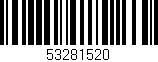 Código de barras (EAN, GTIN, SKU, ISBN): '53281520'