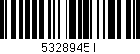 Código de barras (EAN, GTIN, SKU, ISBN): '53289451'