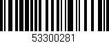 Código de barras (EAN, GTIN, SKU, ISBN): '53300281'