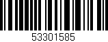Código de barras (EAN, GTIN, SKU, ISBN): '53301585'