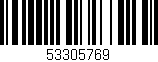 Código de barras (EAN, GTIN, SKU, ISBN): '53305769'