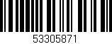 Código de barras (EAN, GTIN, SKU, ISBN): '53305871'