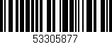 Código de barras (EAN, GTIN, SKU, ISBN): '53305877'