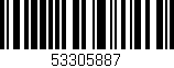 Código de barras (EAN, GTIN, SKU, ISBN): '53305887'