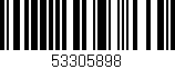 Código de barras (EAN, GTIN, SKU, ISBN): '53305898'