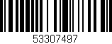 Código de barras (EAN, GTIN, SKU, ISBN): '53307497'