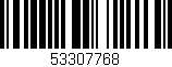 Código de barras (EAN, GTIN, SKU, ISBN): '53307768'