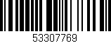 Código de barras (EAN, GTIN, SKU, ISBN): '53307769'