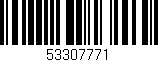 Código de barras (EAN, GTIN, SKU, ISBN): '53307771'