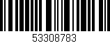 Código de barras (EAN, GTIN, SKU, ISBN): '53308783'