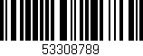 Código de barras (EAN, GTIN, SKU, ISBN): '53308789'