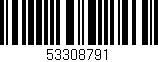 Código de barras (EAN, GTIN, SKU, ISBN): '53308791'