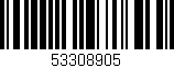 Código de barras (EAN, GTIN, SKU, ISBN): '53308905'