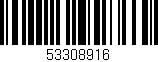 Código de barras (EAN, GTIN, SKU, ISBN): '53308916'