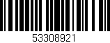 Código de barras (EAN, GTIN, SKU, ISBN): '53308921'