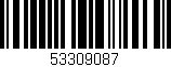 Código de barras (EAN, GTIN, SKU, ISBN): '53309087'