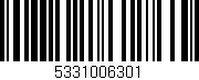 Código de barras (EAN, GTIN, SKU, ISBN): '5331006301'
