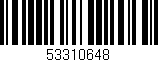Código de barras (EAN, GTIN, SKU, ISBN): '53310648'
