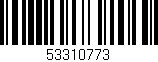 Código de barras (EAN, GTIN, SKU, ISBN): '53310773'