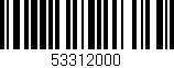Código de barras (EAN, GTIN, SKU, ISBN): '53312000'