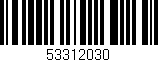 Código de barras (EAN, GTIN, SKU, ISBN): '53312030'