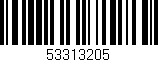 Código de barras (EAN, GTIN, SKU, ISBN): '53313205'