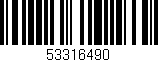 Código de barras (EAN, GTIN, SKU, ISBN): '53316490'
