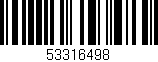 Código de barras (EAN, GTIN, SKU, ISBN): '53316498'
