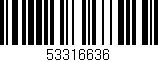 Código de barras (EAN, GTIN, SKU, ISBN): '53316636'