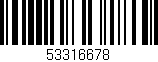 Código de barras (EAN, GTIN, SKU, ISBN): '53316678'