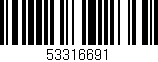 Código de barras (EAN, GTIN, SKU, ISBN): '53316691'