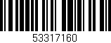 Código de barras (EAN, GTIN, SKU, ISBN): '53317160'