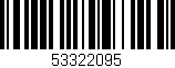 Código de barras (EAN, GTIN, SKU, ISBN): '53322095'