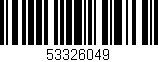 Código de barras (EAN, GTIN, SKU, ISBN): '53326049'