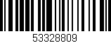 Código de barras (EAN, GTIN, SKU, ISBN): '53328809'