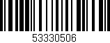 Código de barras (EAN, GTIN, SKU, ISBN): '53330506'