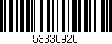 Código de barras (EAN, GTIN, SKU, ISBN): '53330920'