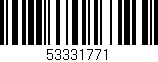 Código de barras (EAN, GTIN, SKU, ISBN): '53331771'