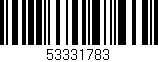 Código de barras (EAN, GTIN, SKU, ISBN): '53331783'